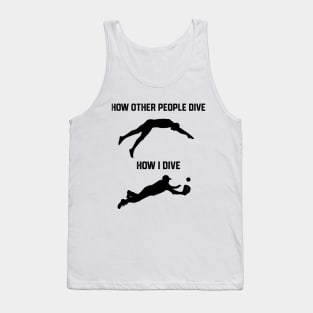 FUNNY SOFTBALL BASEBALL  HOW I DIVE Tank Top